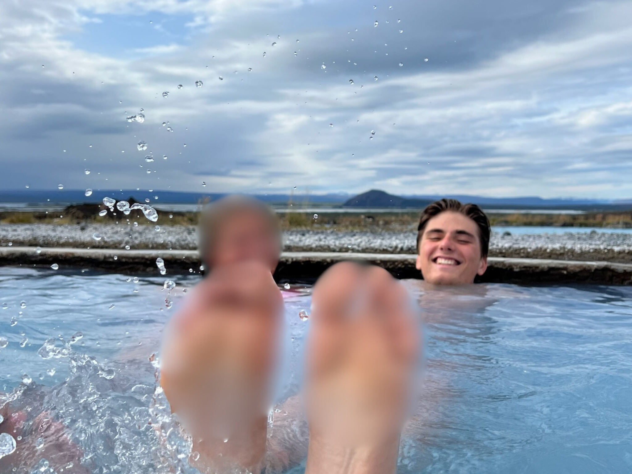 Mats in een thermobad